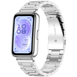 Cinturino Techsuit W010 per Huawei Band 11 / 11 Pro, Argento