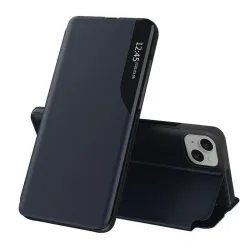 Custodia per Apple iPhone 15 Plus, Techsuit, eFold, Blu Scuro