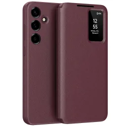 Custodia per Samsung Galaxy A57 5G, Techsuit, SmartView, Rossa