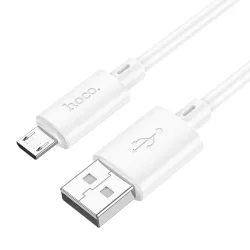 HOCO X88 Cavo dati e ricarica USB-A - microUSB, 18W, 1m, bianco