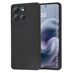 Custodia per Motorola Moto G86 Power, Techsuit, SoftFlex, Nera