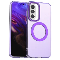 Custodia MagSafe per Samsung Galaxy A37 5G, Techsuit, CandyCase, Viola