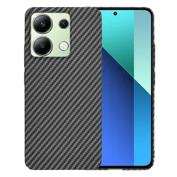 Custodia per Xiaomi Redmi Note 13 4G, Techsuit, Carbonite FiberShell, Nera