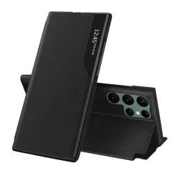 Custodia per Samsung Galaxy S22 Ultra 5G S908, Techsuit, eFold, Nera
