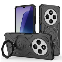 Custodia per Xiaomi Poco C75 / Redmi 14C, Techsuit, Carbon Shield Pro, Nera