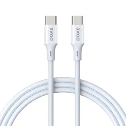 Cavo Dati e Ricarica USB-C - USB-C BWOO BO-X283CC-2M, 60W, 2m, Bianco