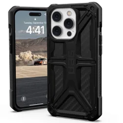 Custodia per Apple iPhone 14 Pro, Urban Armor Gear, Monarch Carbon, Nera