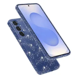 Custodia per Samsung Galaxy S25 S931, Techsuit, SparkleSkin, Trasparente