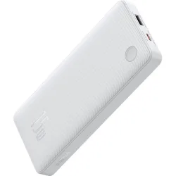 Batteria esterna Baseus Airpow Lite, 10000mAh, 15W, 1 x USB-A - 1 x USB-C, bianco