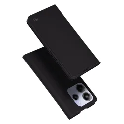 Custodia per Xiaomi Redmi Note 14 5G, Techsuit, Magskin Book, Nera