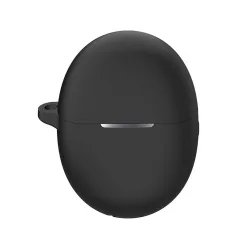 Custodia Techsuit Silicone per Huawei FreeBuds 5, Nera