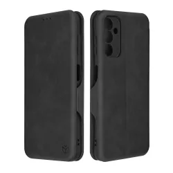 Custodia per Samsung Galaxy A14 A145 / A14 5G A146, Techsuit, Safe Wallet Plus, Nera