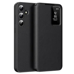 Custodia per Samsung Galaxy S24+ S926, Techsuit, SmartView, Nera