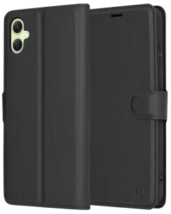 Custodia per Samsung Galaxy A05 A055, Techsuit, Leather Folio, Nera