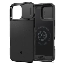 Custodia MagSafe per Apple iPhone 16 Pro, Spigen, OPTIK ARMOR, nero ACS08149