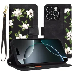 Custodia per Apple iPhone 16 Pro, Techsuit, FlipCraft, Nera