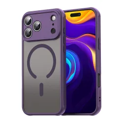 Custodia MagSafe per Apple iPhone 17 Pro, Techsuit, HaloFrost II, Viola