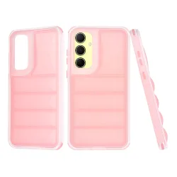 Custodia per Samsung Galaxy A35 5G A356, Techsuit, Wave Shield, Rosa