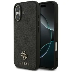 Custodia MagSafe per Apple iPhone 17, Guess, 4G Small and Classic Logo, Nera