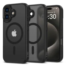 Custodia MagSafe per Apple iPhone 16, Tech-Protect, Magcam, nero