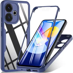 Custodia per Xiaomi Poco M6 4G / Redmi 13, Techsuit, ColorVerse 360, Blu