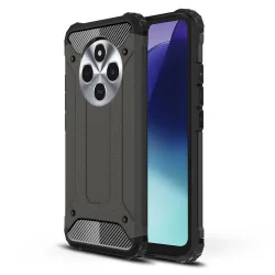 Custodia per Xiaomi Poco C75 / Redmi 14C, Techsuit, Hybrid Armor, Nera
