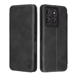 Custodia per Motorola Edge 60 Pro, Techsuit, Safe Wallet Plus, Nera