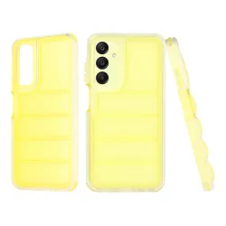 Custodia per Samsung Galaxy A25 A256, Techsuit, Wave Shield, Gialla