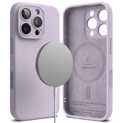 Custodia MagSafe per Apple iPhone 16 Pro, Ringke, Silicone, Viola