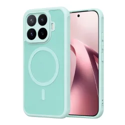 Custodia MagSafe per Xiaomi 17T, Techsuit, HaloFrost II, Verde Chiaro