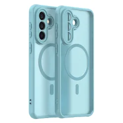 Custodia MagSafe per Samsung Galaxy A57 5G, Techsuit, HaloFrost II, Verde Chiaro