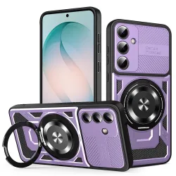 Custodia per Samsung Galaxy S26 Plus S947, Techsuit, RuggedCam, Viola