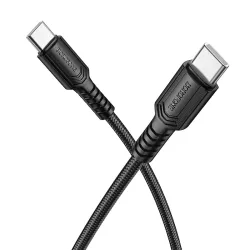 Cavo Dati e Ricarica USB-C - USB-C Borofone BX116 Certain, 60W, 1m, Nero