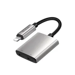 Adattatore Audio Lightning - Lightning / Lightning McDodo CA-5560 Wales, Grigio