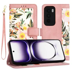Custodia per Oppo Reno12, Techsuit, FlipCraft, Rosa