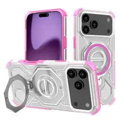 Custodia per Apple iPhone 17 Pro Max, Techsuit, Carbon Shield Pro, Rosa