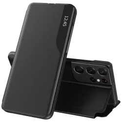 Custodia per Samsung Galaxy S21 Ultra 5G G998, Techsuit, eFold, Nera