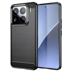 Custodia per Xiaomi 15 Pro, Techsuit, Carbonio, Nera