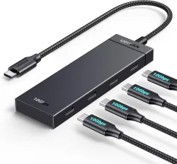Hub USB-C UGREEN CM806, 4 x USB-C, 0.5m, Nero