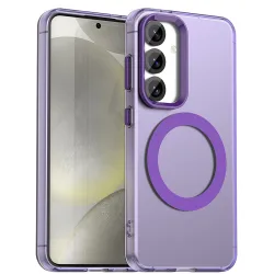 Custodia MagSafe per Samsung Galaxy S24 FE S721, Techsuit, CandyCase, Viola