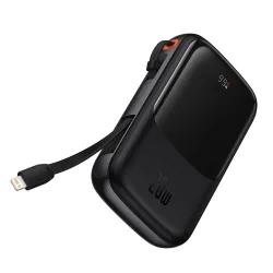 Batteria Esterna Baseus Qpow Pro, 10000mAh, 20W, QC + PD, 1 x Lightning - 1 x USB-A - 1 x USB-C, Nera PPQD020001