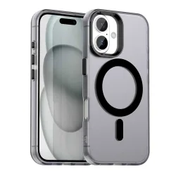 Custodia MagSafe per Apple iPhone 16 Plus, Techsuit, CandyCase, Nera