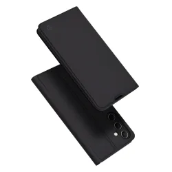 Custodia per Samsung Galaxy A55 5G A556, Techsuit, Magskin Book, Nera