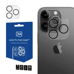 Pellicola protettiva per fotocamera posteriore 3MK Pro Full Cover per Apple iPhone 13 Pro, Vetro temperato, Trasparente