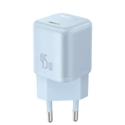 Caricabatterie Rete Baseus PicoGo, 45W, 3A, 1 x USB-C, Blu P10176800313-00