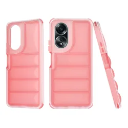 Custodia per Oppo A58 4G, Techsuit, Wave Shield, Rossa