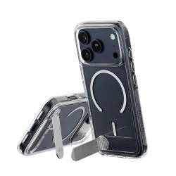 Custodia MagSafe per Apple iPhone 17 Pro, PanzerGlass, con Supporto Kickstand, Trasparente