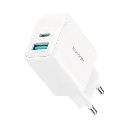 Caricabatterie Rete Joyroom JR-TCF21, 20W, 3A, 1 x USB-A - 1 x USB-C, Bianco