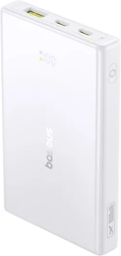 Batteria Esterna Baseus PicoGo, 10000mAh, 20W, QC + PD, 1 x USB-A - 2 x USB-C, Bianca P10076801213-00