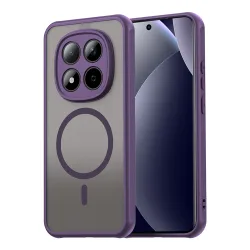 Custodia MagSafe per Xiaomi Redmi Note 15 Pro 5G, Techsuit, HaloFrost II, Viola